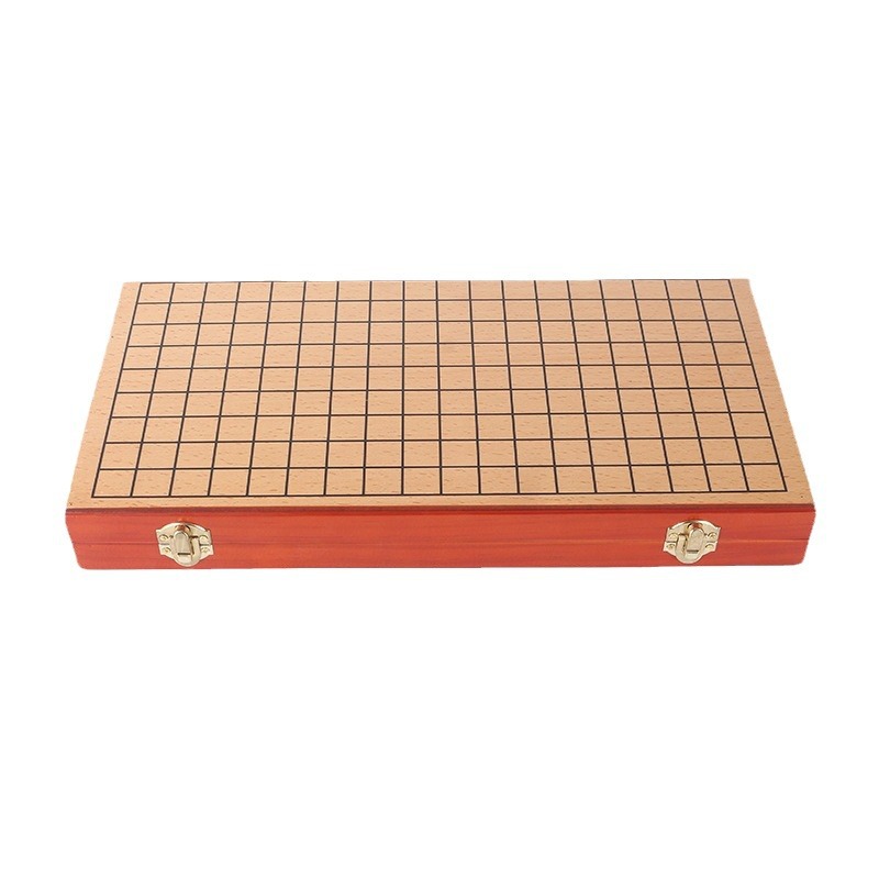Plegable de madera ir de madera maciza tablero de ajedrez Niños Estudiantes de la escuela primaria aprendizaje educativo juguetes educativos juego de ajedrez