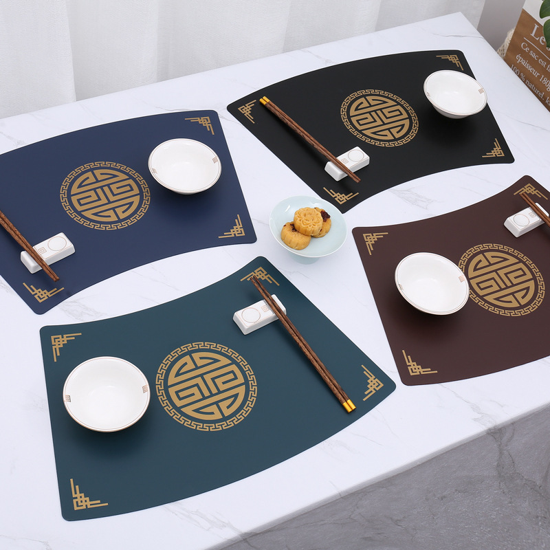 耐熱性のある丸型・四角型の革製断熱マット、テーブルマット、洋食マット、耐熱テーブルクロス、食器用断熱マット、カスタムメイド|undefined