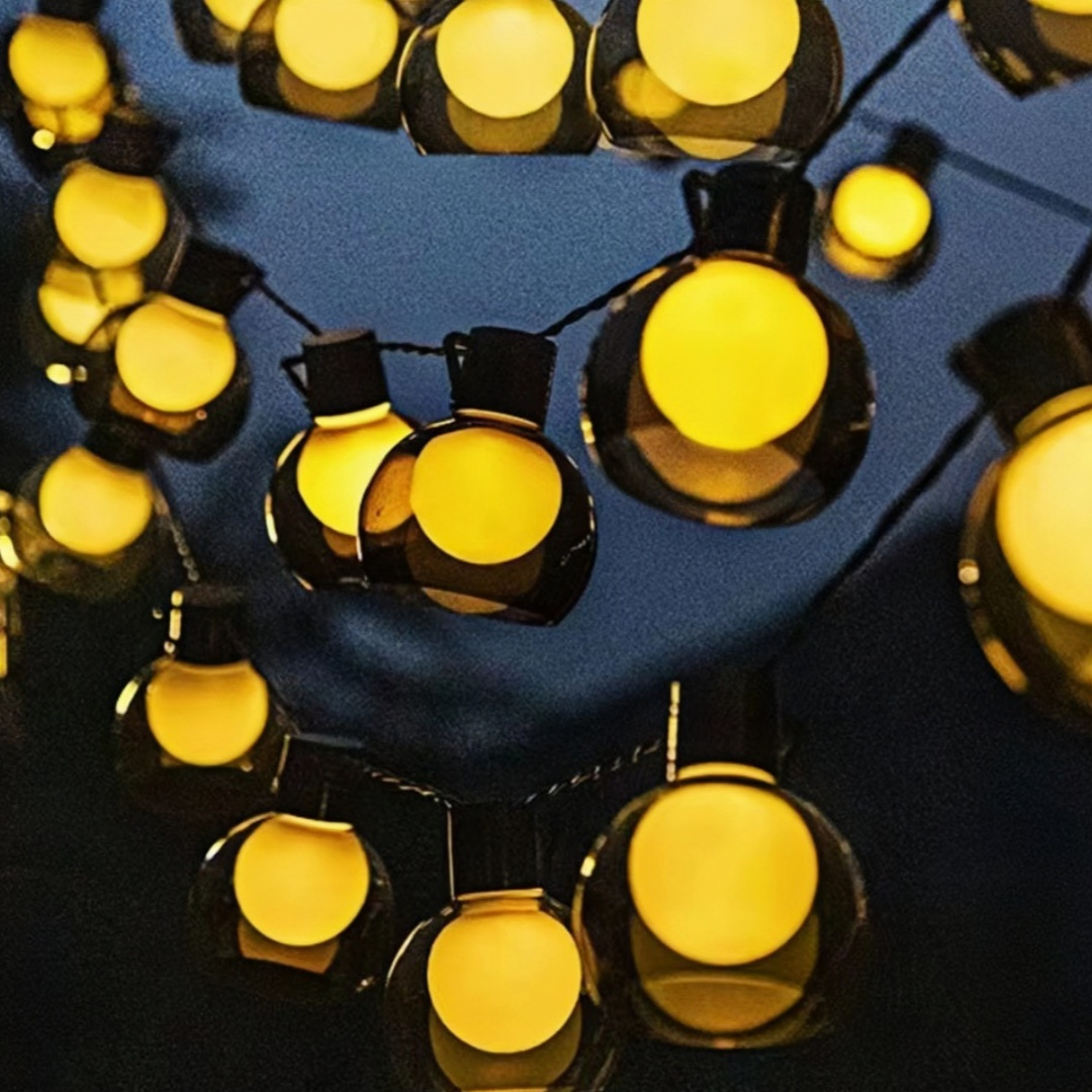 Nueva lámpara LED de papaya al aire libre camping decoración de patio cortina impermeable cadena de lámparas ambiente