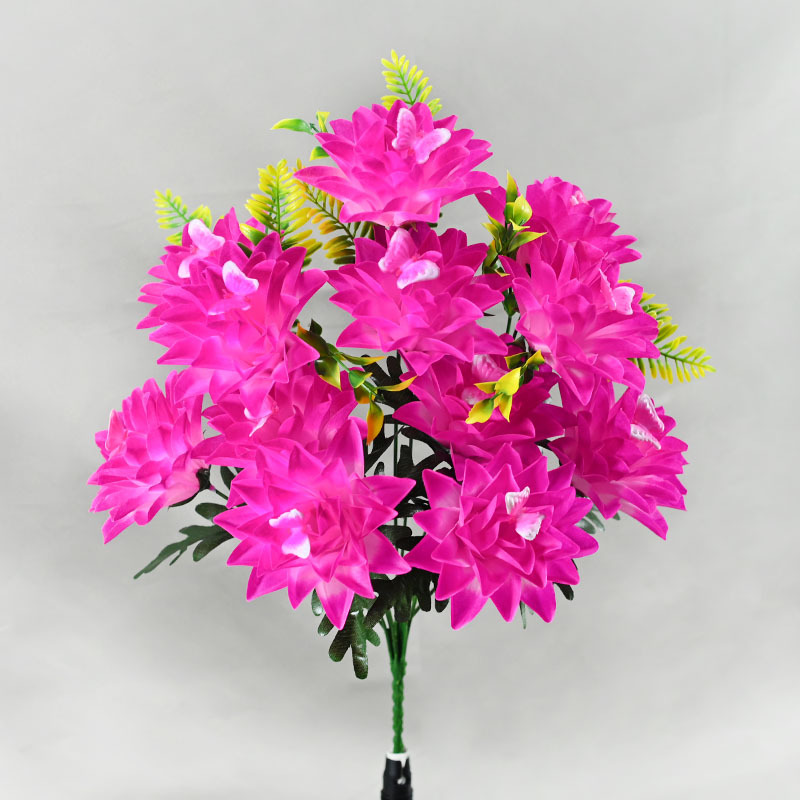 Nuevo ramo de flores falsas 12 mariposa piña flor artesanía floral decoración cama de flores adornos de suelo flores simuladas image 10