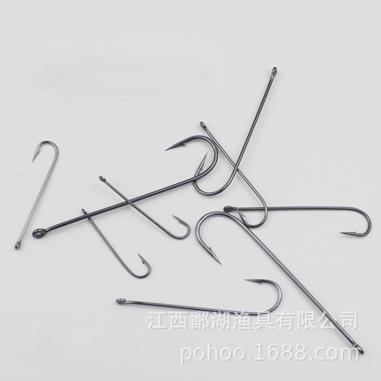 Crooked Mouth Caris mango recto Aberdeen anillo con Círculo de pesca mar gusano gancho Anil Bass a granel púas boca oblicua