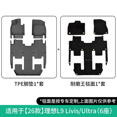 Mats and Trunk Mat, Modelə uyğun ayaqaltı - 26-ideal-l9-livisultra-double-layer-wear-resistant-king-floor-mats