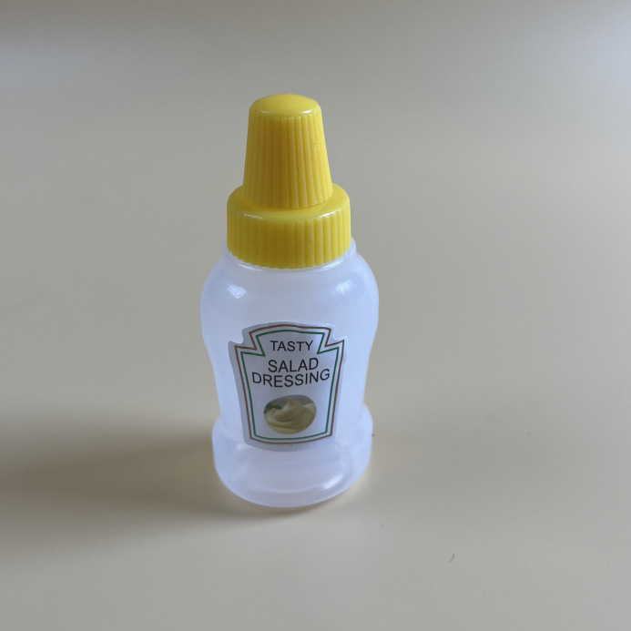 食品級ミニポータブルソース瓶ケチャップ押出瓶弁当用サラダ醤油分注瓶ペットボトル|undefined