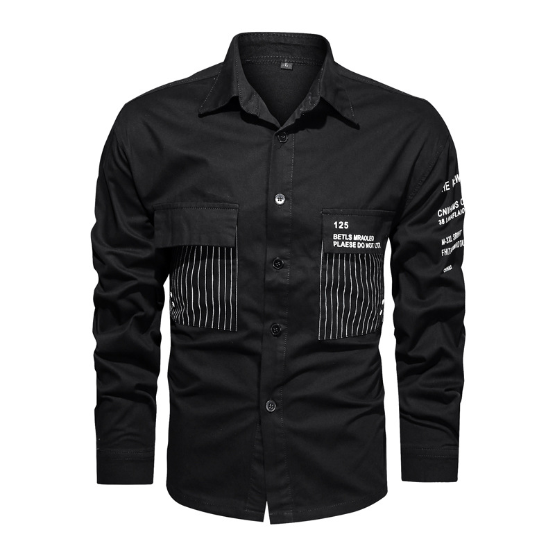 2024 primavera y otoño nueva camisa de hombre de manga larga ropa casual moda guapo chaqueta casual diaria versátil