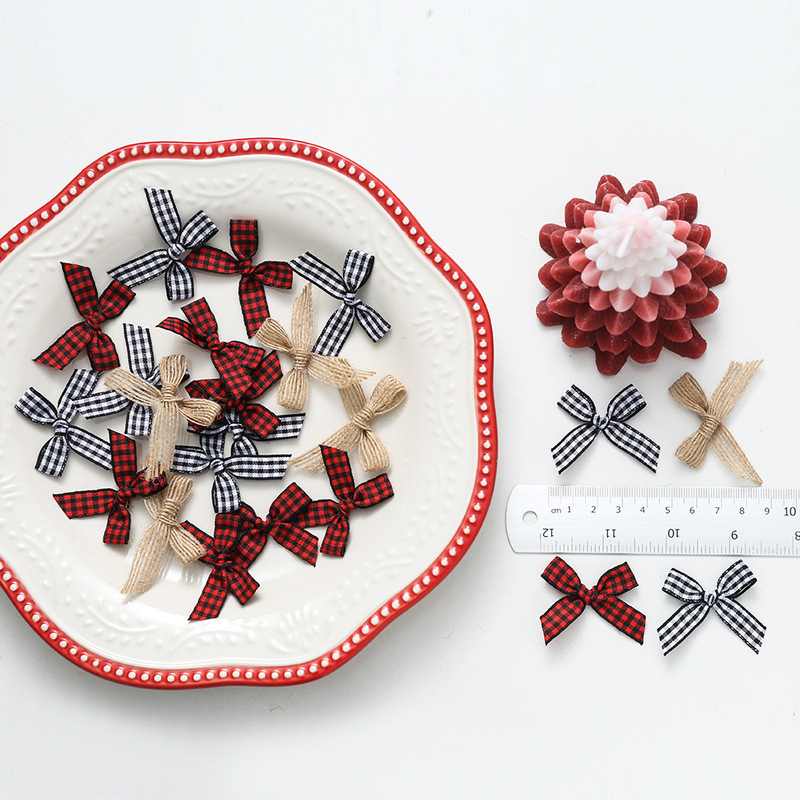 1CM Wide Prellis with Bow Scotland with Bow DIY Accessories Amazon Christmas Bow suit 1CM Wide Prellis with Bow Scotland with Bow DIY Accessories Amazon Christmas Bow suit