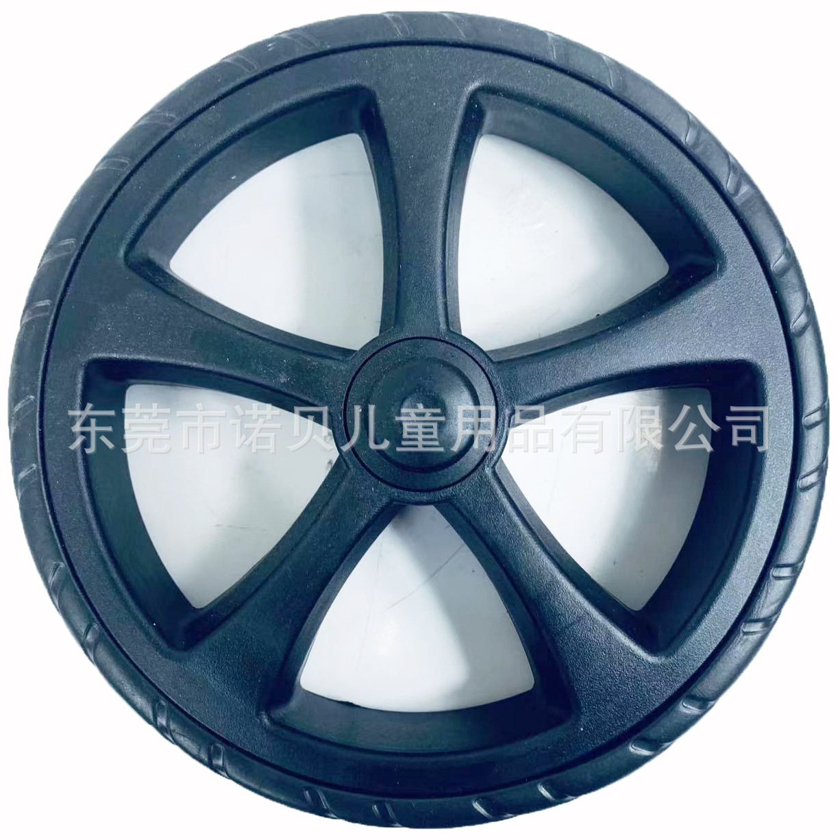 8寸8.5寸购物拉车轮PP塑料轮EVA发泡轮带快拆