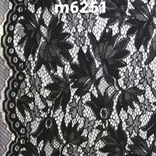 现货批发源头工厂蕾丝面料大叶花镂空网布卷布股线高品质蕾丝面料