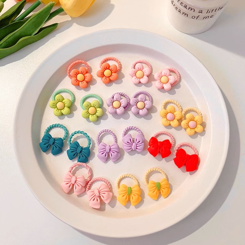 La cuerda del lazo del pelo del bebé la banda del pelo del pulgar de los niños tocado cuerda del pelo del bebé la niña no duele los accesorios del pelo de las muchachas de la banda de goma del pelo