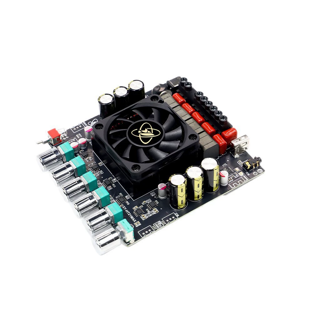 Усилительная платa Bluetooth версии HT21MAX улучшенная 2.1 канала 200W*2+400W с регулировкой низких и высоких басов TPA3223