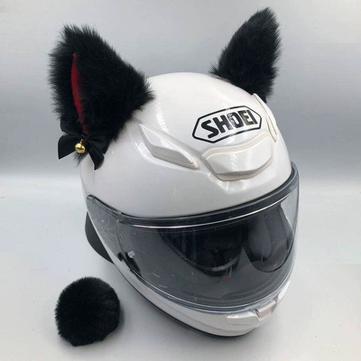 Headwear, Helmet, Detachable 3D Motosiklet dəbilqələri - black-and-red-bell-earrings-tail