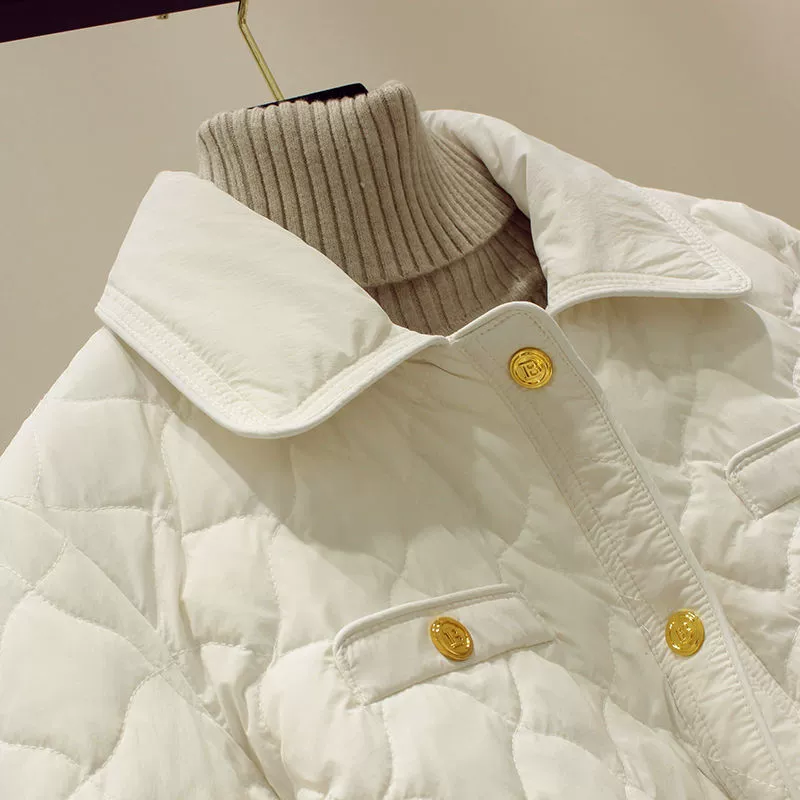 Демисезонная теплая куртка с пухом, стиль Chanel, плюс размер, для подростков