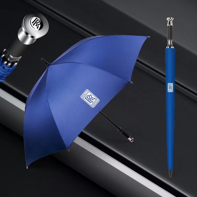 直杆高尔夫伞汽车雨伞双R劳斯莱斯同款雨伞定制广告伞