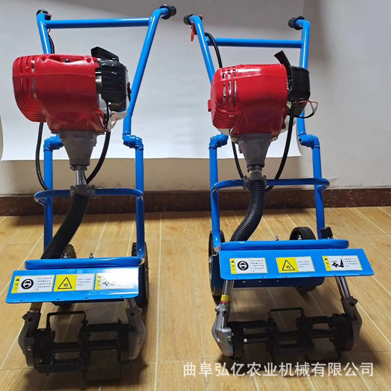 轻便汽油推车锄草机旱地高转速松土机玉米地30公分垄间除草机厂家