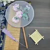 Double-sided embroidery-purple hydrangea
