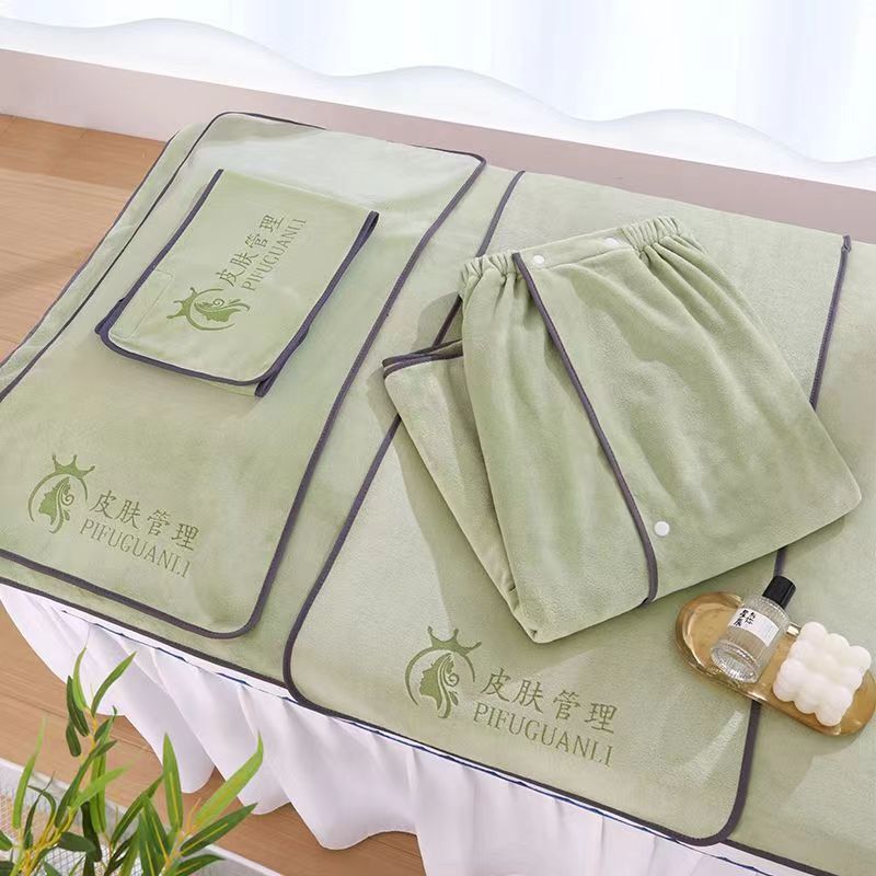 High-End Towels for Beauty Salons, Microfiber Head Wraps, Bath Towels, Bed Sheets, Skin Management, Logo Can Be Customized