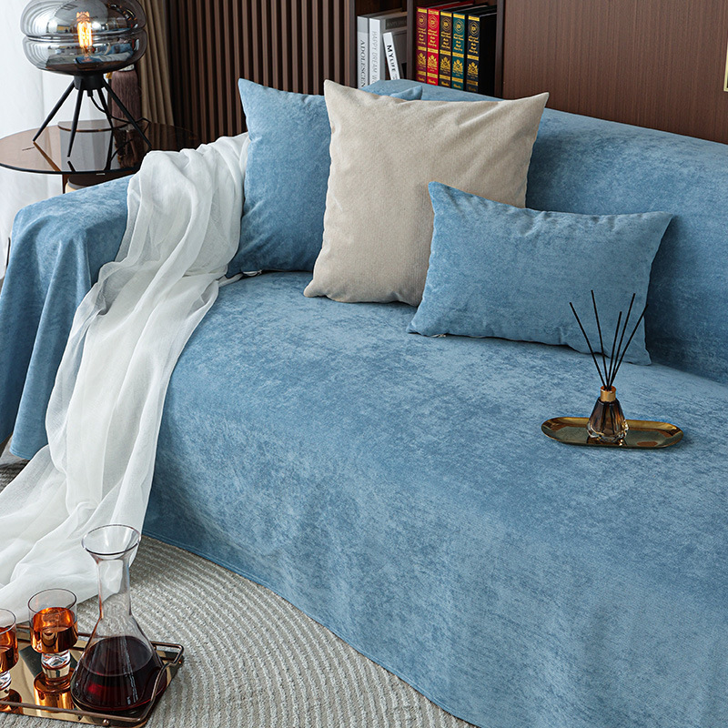 Toalla de sofá impermeable de color sólido de tela universal Four Seasons Toalla de cojín de sofá a prueba de orina para mascotas minimalista moderna al por mayor