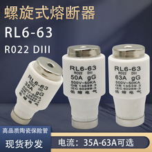 佑熔R022 RO22 RL6-63 gG 35A-63A DIII 500V-50KA陶瓷熔断器RL93