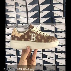 莆田純正 MLB マックイーン白靴 NY 大型ラベル厚底ソフトソール高品質男性と女性のカップルカジュアルスポーツシューズ