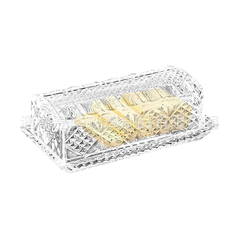 Glass rectangular oil, storage system, dinner plate, for import