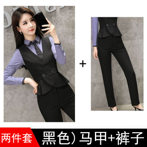 Черный) жилет брюки 76 юаней
