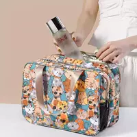 Сухая и влажная сумка для путешествий Сухая и влажная сумка для макияжа большой емкости водонепроницаемая непрозрачная сумка для макияжа двойной слой