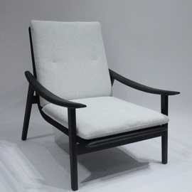 极简设计师白蜡木休闲椅餐椅软包躺椅椅酒店卧室梳妆椅吧椅酒吧椅