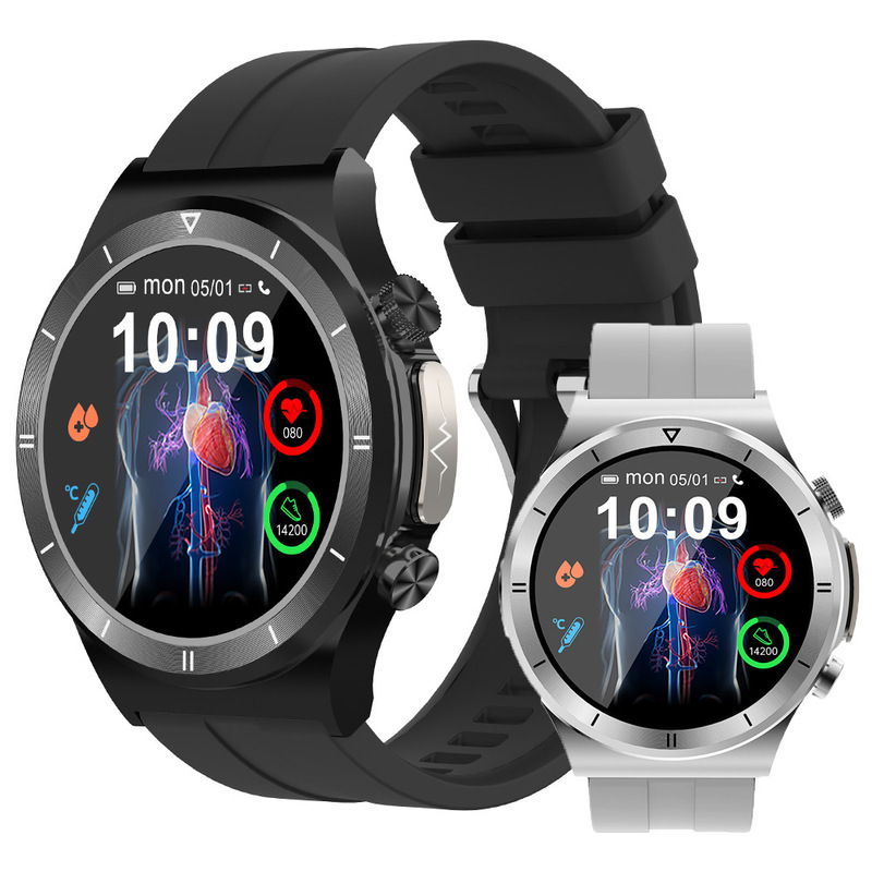 New T30 Smart Watch ECG Noninvasive Blood Glucose Heart Rate Blood Oxygen Sleep Health Monitoring Bluetooth Call Exercise