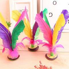 Feather shuttlecock adult fitness kindergarten shuttlecock chicken feather key resistant to kicking hair fitness shuttlecock kicking flower shuttlecock beef tendon bottom