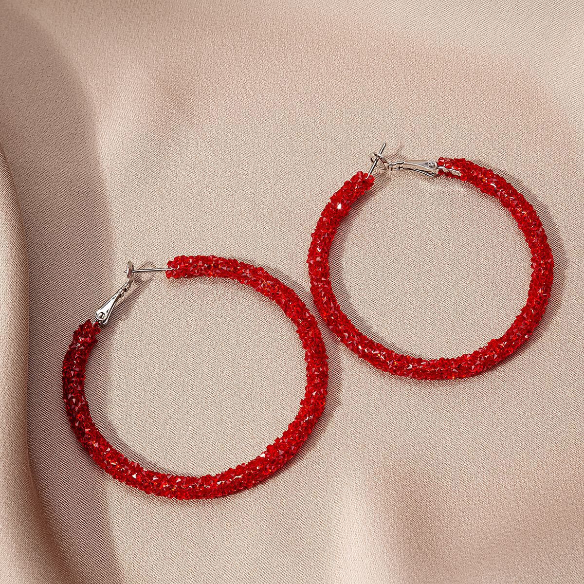 1 Pair Casual Exaggerated Human Face Geometric Circle Alloy Women'S Drop Earrings Earrings Ear Studs display picture 3