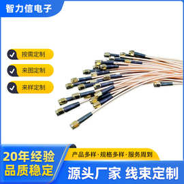 成都源头工厂生产射频线线束加工公头母头制作来图来样制作线束