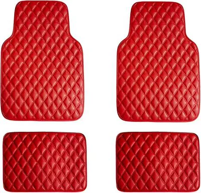 Cross-Border Automotive Universal Floor Mats, Universal Foot Pad - red