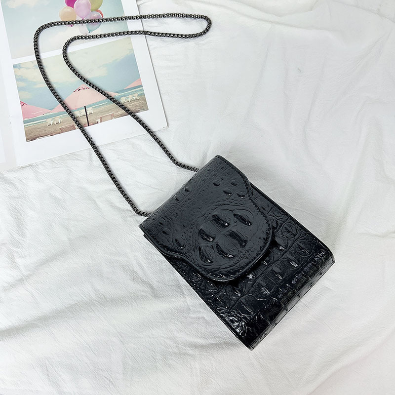 Crocodile-patterned phone bag, fashionable wallet, coin purse, card holder, business mini bag, chain shoulder crossbody bag Crocodile-patterned phone bag, fashionable wallet, coin purse, card holder, business mini bag, chain shoulder crossbody bag