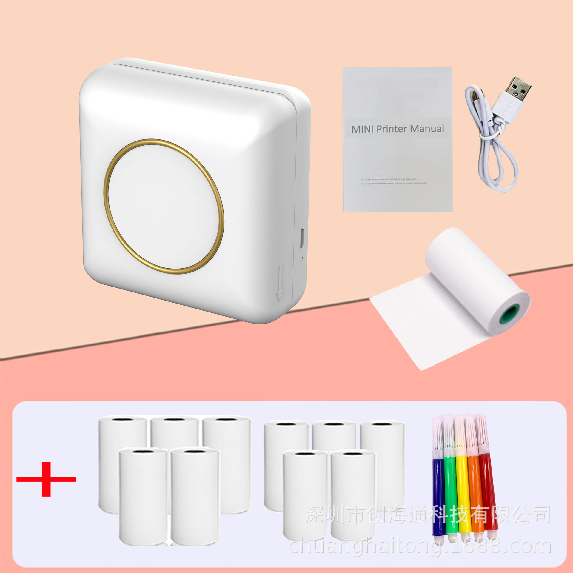 Mini Impresora Térmica de Bolsillo Inalámbrica