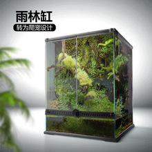 爬宠雨林缸30*30*45玻璃饲养箱角蛙蜥蜴守宫玉米蛇爬虫缸生态缸