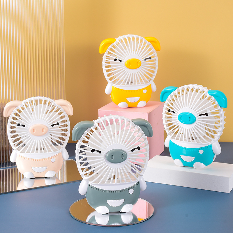 2021 new pattern Portable USB charge Mini Fan student lovely Adorable pet