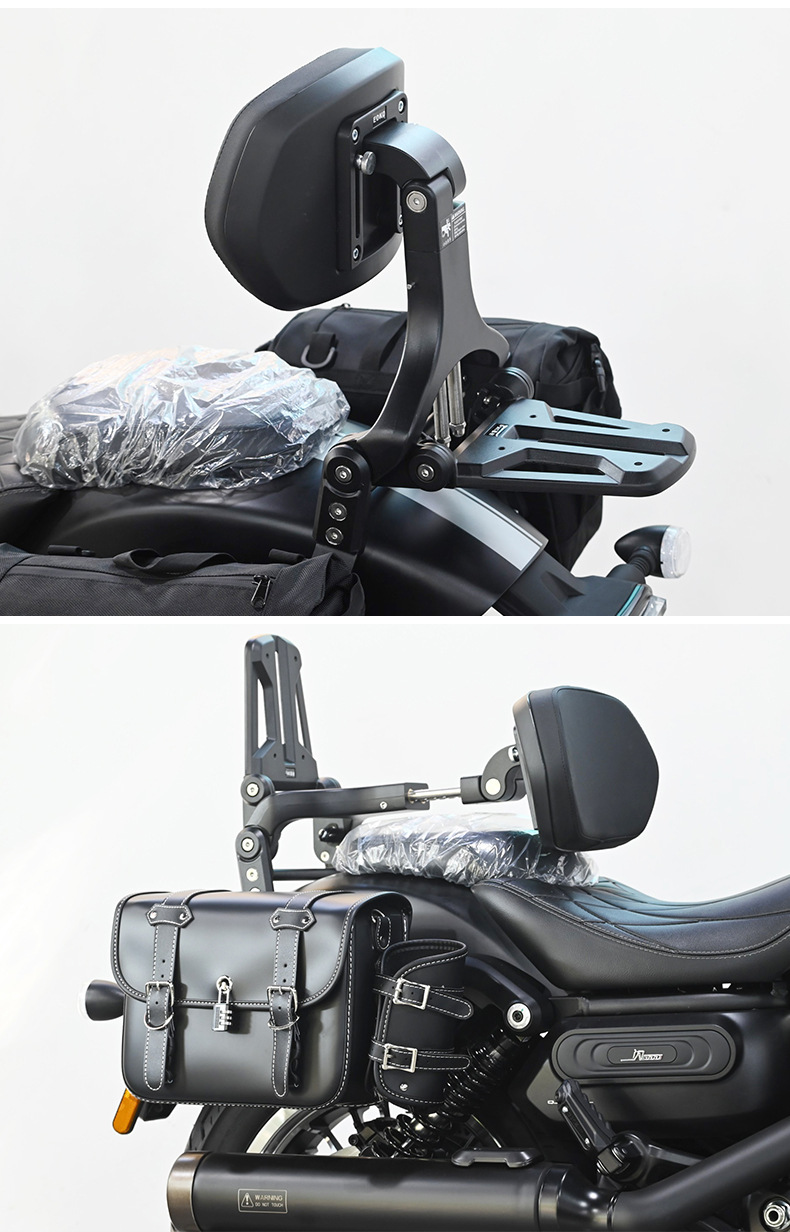 Suitable for Qianjiang Flash 600V 80% off Stackable Backrest for Driver and Passenger, Telescopic Motorcycle Folding Backrest