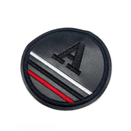 Wholesale Hot Selling Leather Embroidered Fabric Stickers from the Original Manufacturer, Clothing Patch Stickers, Round Arm Shoulder Embroidered Badges