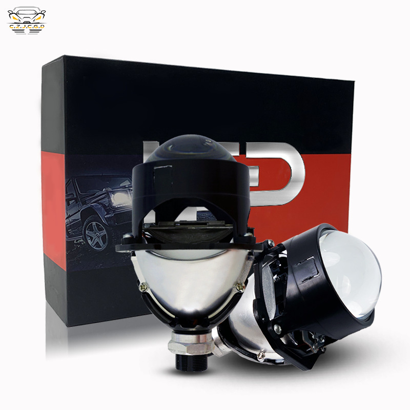 Accesorios de faro LED de uso general para automóviles y motocicletas 2,5 pulgadas de una sola copa de luz doble lente de luz 50W tipo láser H4H7