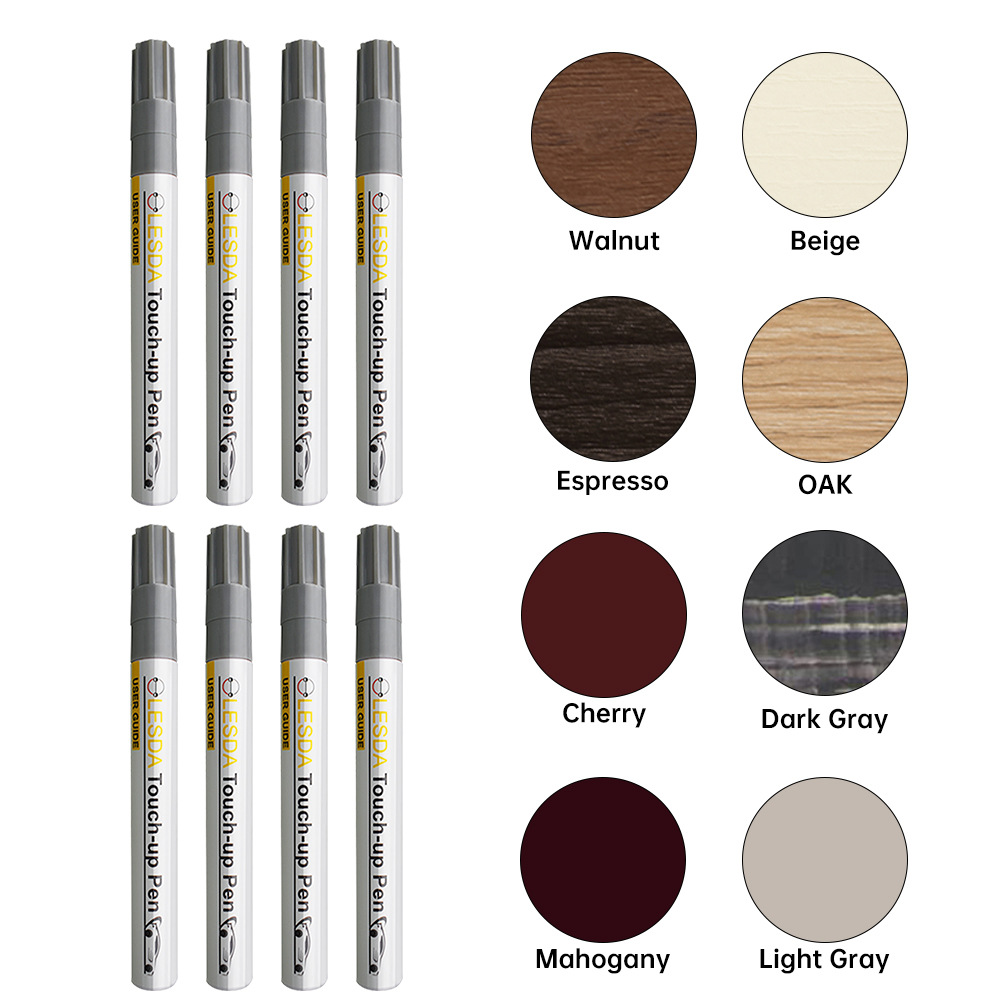 Cross-Border Spot Wood Furniture Floor Touch-Up Pen Paint Pen Touch up Export Scratch Repair Renovation Touch-Up Color