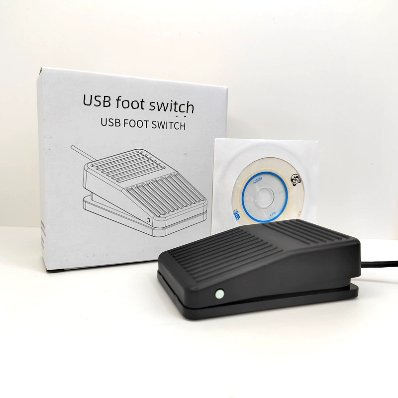 Condensing TFS-1 custom button 2Mm meter 5V black ABS plastic USB foot switch USB foot pedal