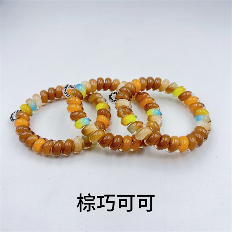 美国TT联名款平替电话线发圈女2025新款高级感发绳扎头发头绳发饰|undefined