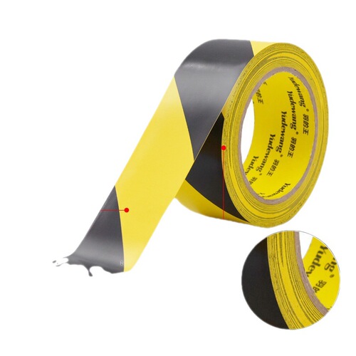 PVC black and yellow warning warning stickers landmark lines colorful zebra logo floor factory fire marking tape