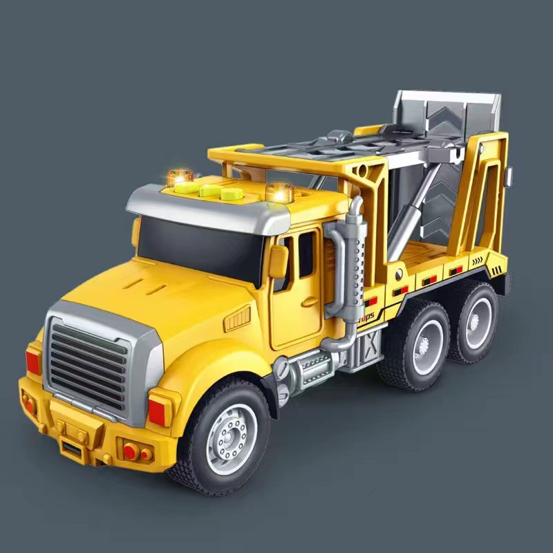 Coche inercial para niños, juguetes, iluminación, música, historia, modelo de máquina, vehículo de ingeniería, regalo de jardín de infantes, suministro directo transfronterizo