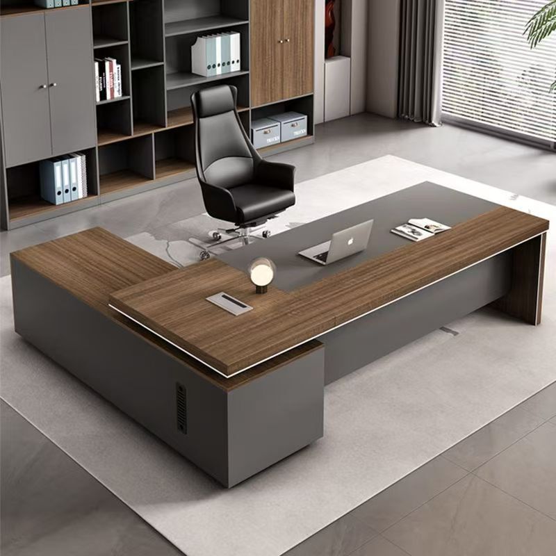 Simple Office Desk, High-End Business Desk, Office Computer Desk, Light Luxury Executive Desk