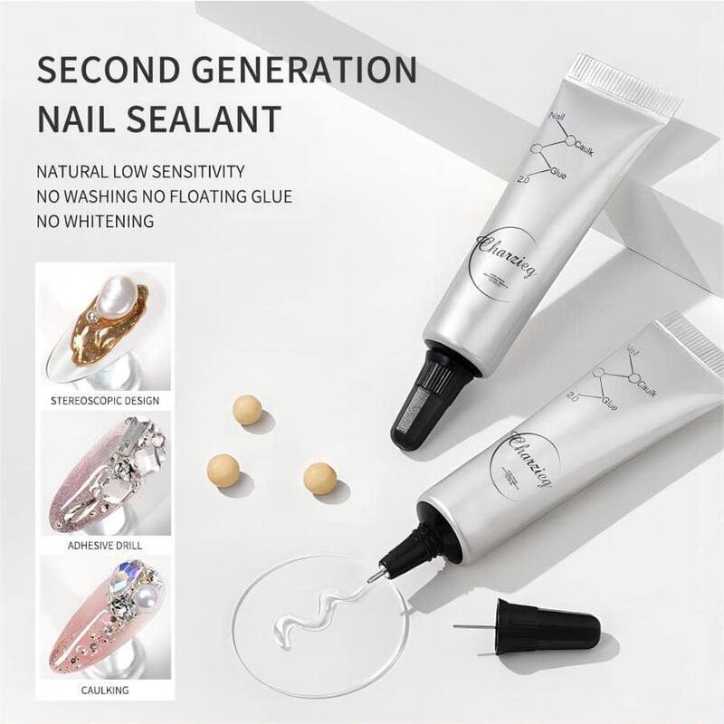 15g caulking glue nail art no-wash sticky drill glue no-flow phototherapy no-wash strong sticky drill glue special super strong