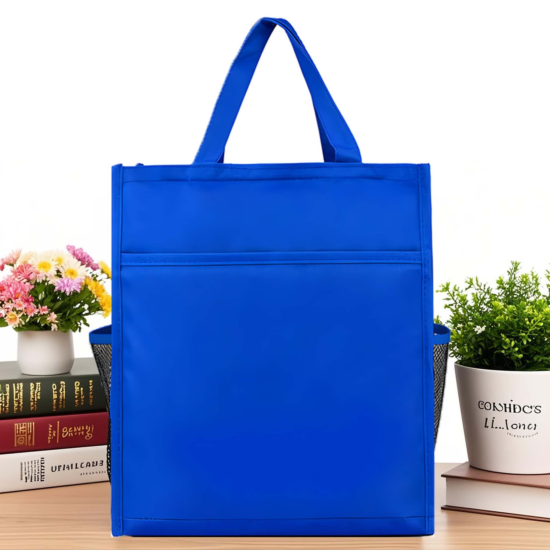 Bolsa de archivos portátil con cremallera bolsa de información A4 bolsa de libro de aprendizaje clase de entrenamiento tutorial bolsa maletín impresión logo