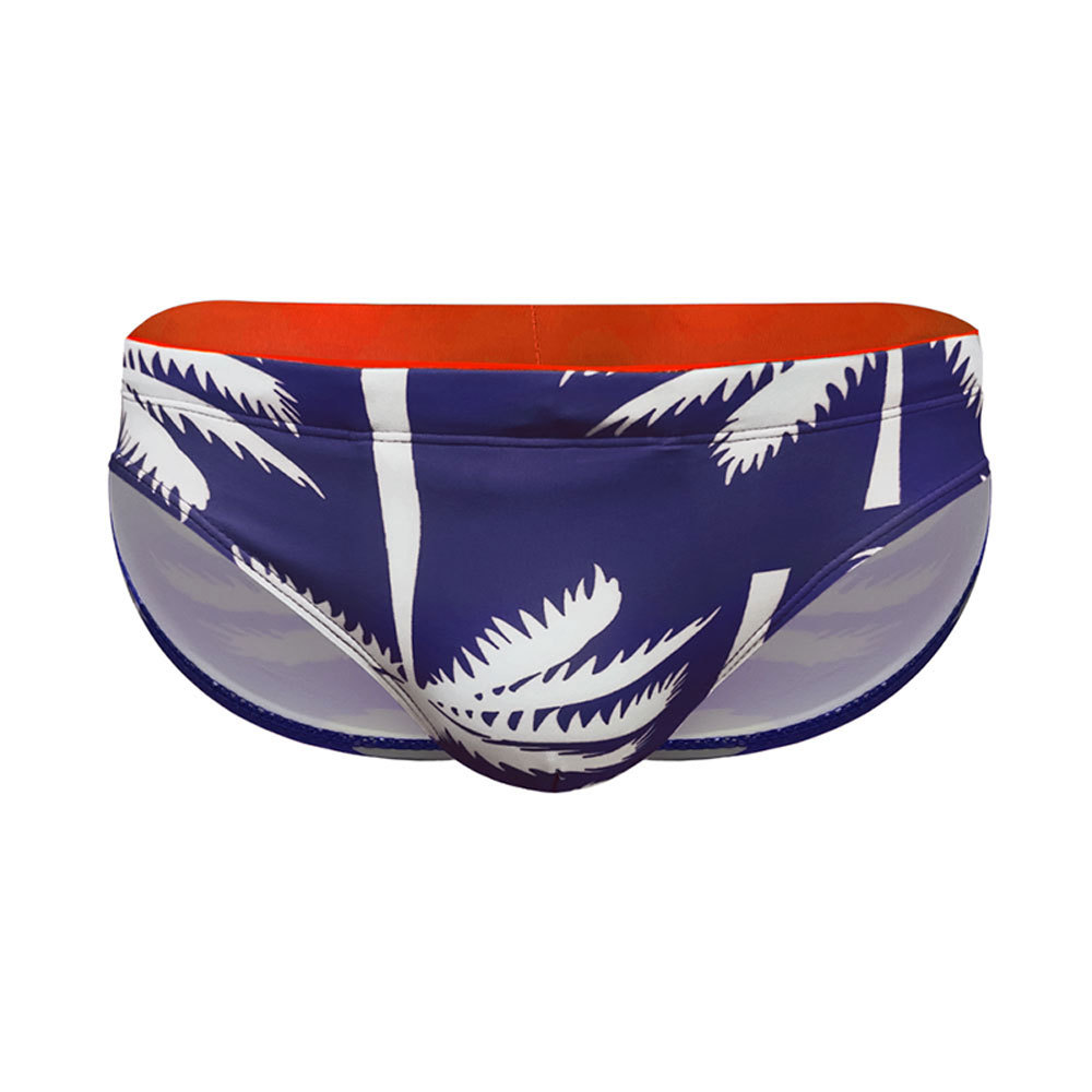 Men's Water Floral Print Swim Briefs Image 8