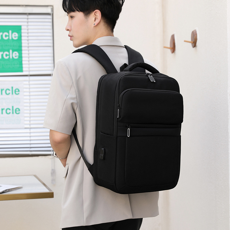 Bolsa de negocios para hombres, nueva computadora de viaje de negocios simple, mochila de viaje de moda ligera, mochila de hombro