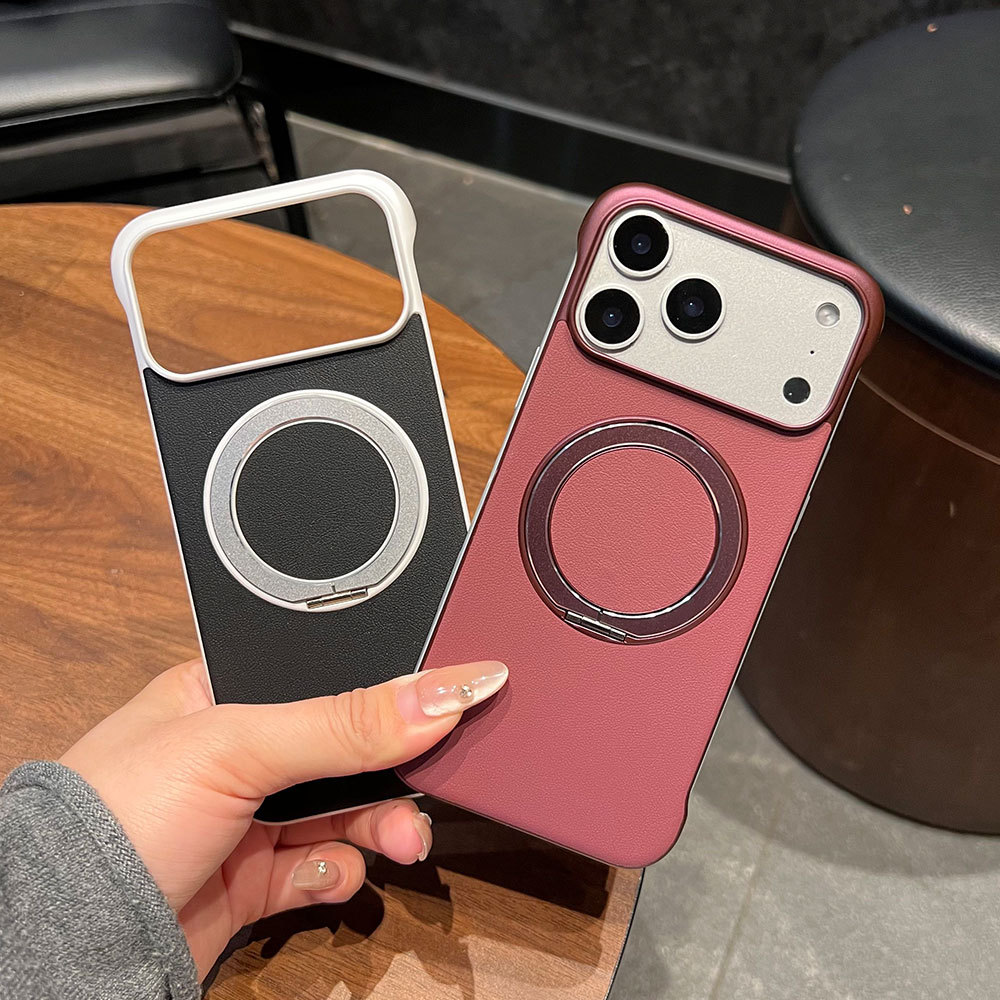 Custodia protettiva ultra sottile senza cornice, compatibile con iPhone 17, Huawei e Xiaomi, con adesivi in pelle e supporto._voghion.com