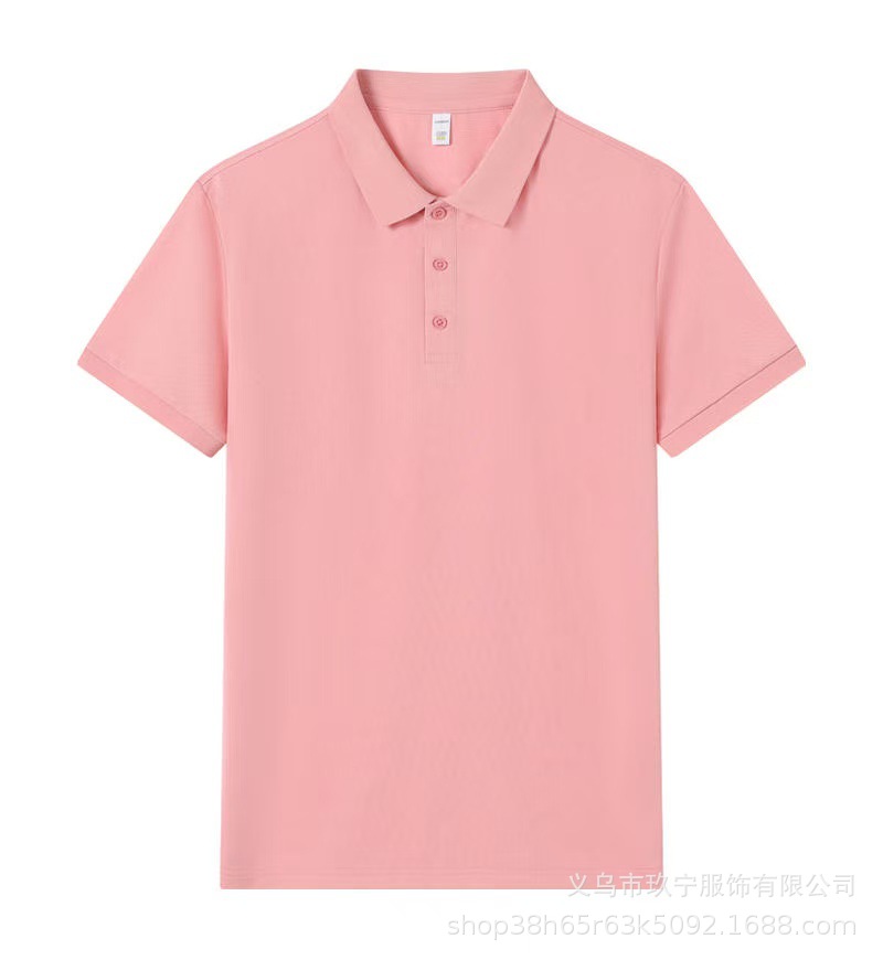 Primavera y verano para hombres y mujeres 7A antibacterianos de manga corta suelta polo suave piel libre de quemar camisa elástica al por mayor